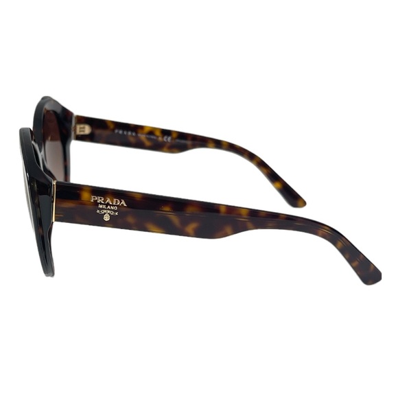 Prada Women’s Sunglasses SPR01Y Round Havana lens brown Gradient - Picture 5 of 12